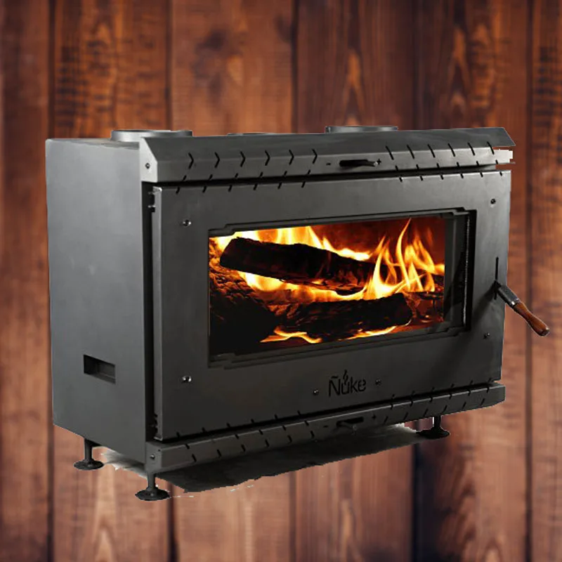 Calefactor insertable Cedro 90 doble puerta