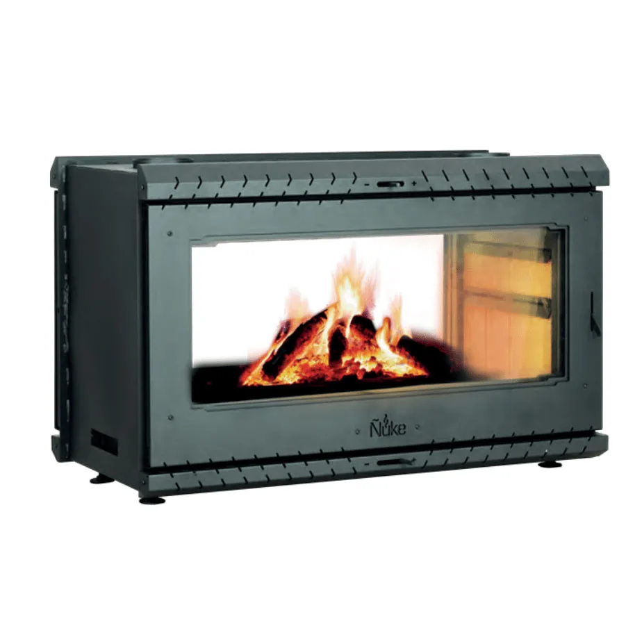 Calefactor insertable Cedro 120 doble puerta